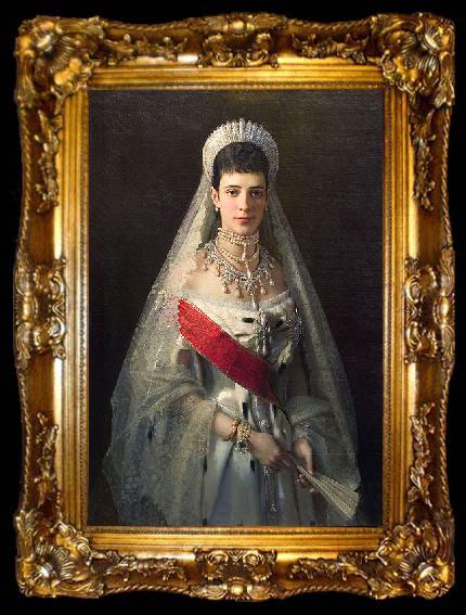 framed  Ivan Kramskoi Maria Feodorovna, ta009-2