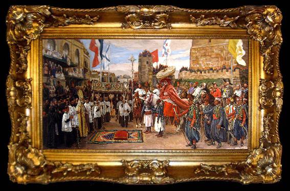 framed  James Tissot Pape a Jerusalem, ta009-2