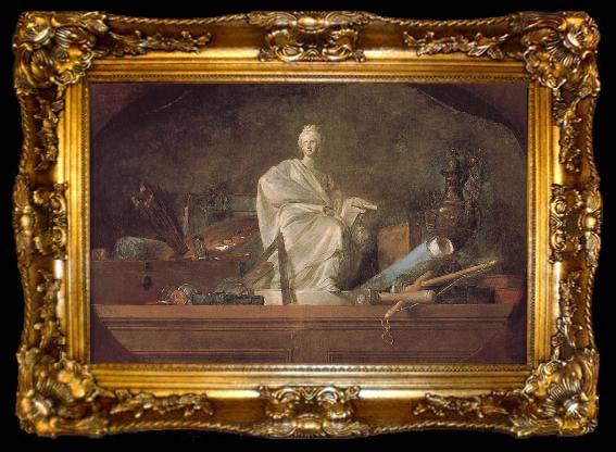 framed  Jean Baptiste Simeon Chardin Draw a, ta009-2