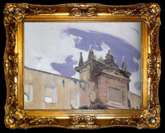 framed  Joaquin Sorolla Sevilla Palace, ta009-2