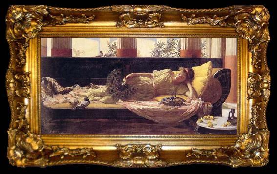 framed  John William Waterhouse Dolce far Niente, ta009-2