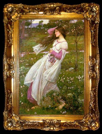 framed  John William Waterhouse Windswept, ta009-2