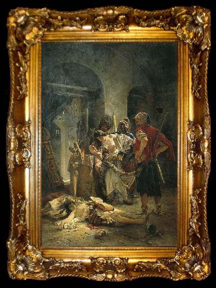 framed  Konstantin Makovsky The Bulgarian martyresses, ta009-2