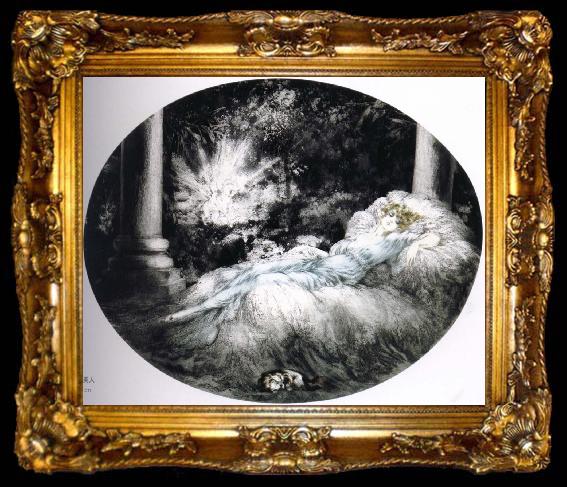 framed  Louis Lcart Forest of Sleeping Beauty, ta009-2