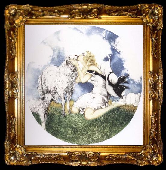 framed  Louis Lcart Like sheep, ta009-2