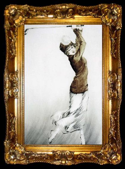 framed  Louis Lcart Golf, ta009-2