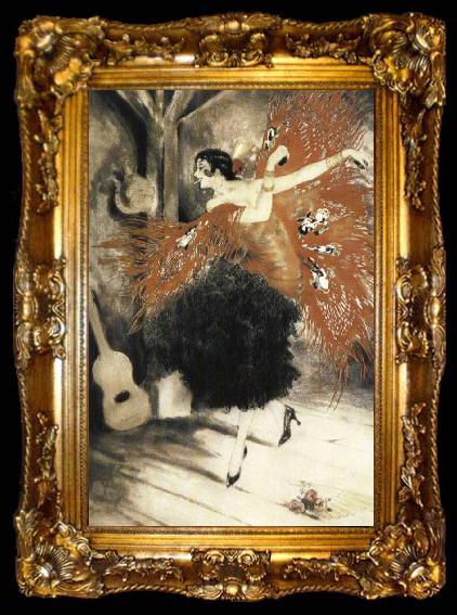 framed  Louis Lcart Spanish dance, ta009-2