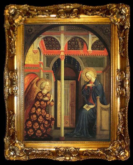 framed  MASOLINO da Panicale The Annunciation, National Gallery of Art, ta009-2