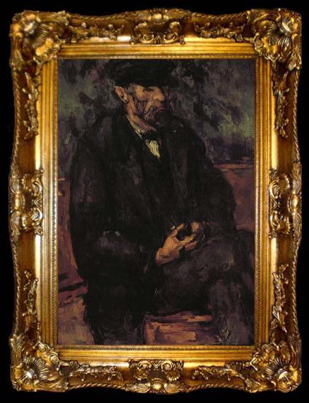 framed  Paul Cezanne gardener, ta009-2