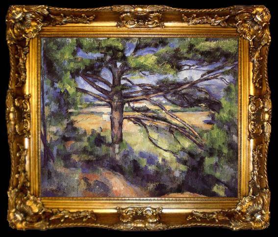 framed  Paul Cezanne pine, ta009-2