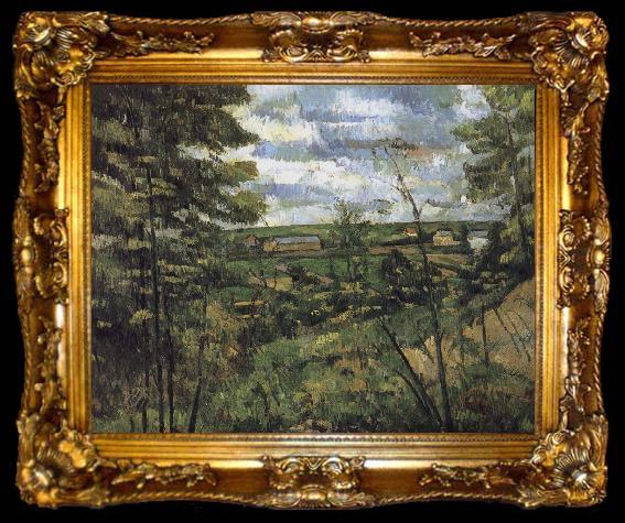 framed  Paul Cezanne valley, ta009-2