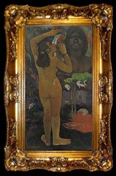 framed  Paul Gauguin The Moon and the Earth (Hina tefatou),, ta009-2
