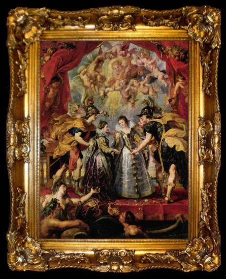 framed  Peter Paul Rubens The Exchange of Princesses, ta009-2