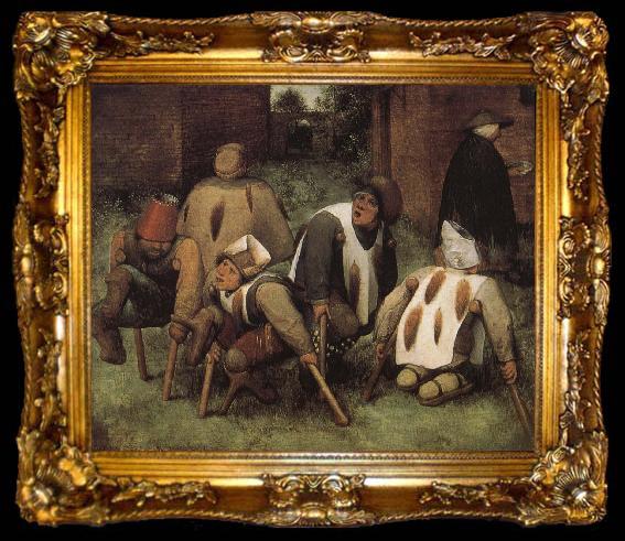 framed  Pieter Bruegel Beggars, ta009-2