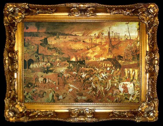 framed  Pieter Bruegel dodens triumf.omkr, ta009-2