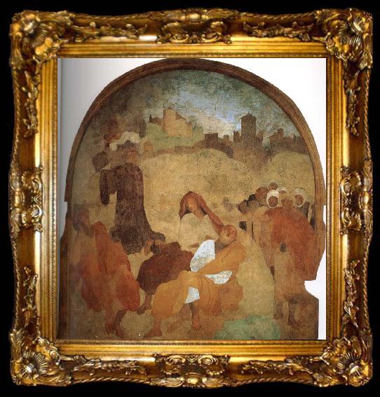 framed  Pontormo Gethsemane Garden, ta009-2