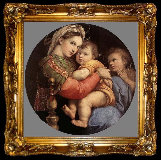framed  RAFFAELLO Sanzio Madonna della Seggiola, ta009-2