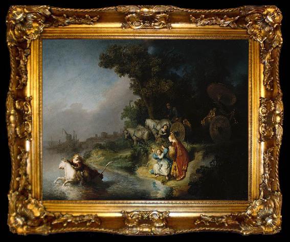 framed  REMBRANDT Harmenszoon van Rijn The Abduction of Europa,, ta009-2