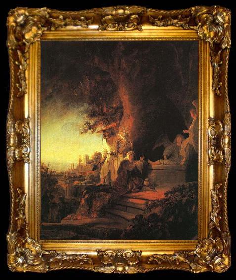 framed  REMBRANDT Harmenszoon van Rijn The Risen Christ Appearing to Mary Magdalen,, ta009-2