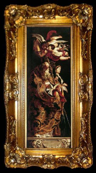 framed  RUBENS, Pieter Pauwel Raising of the Cross, ta009-2