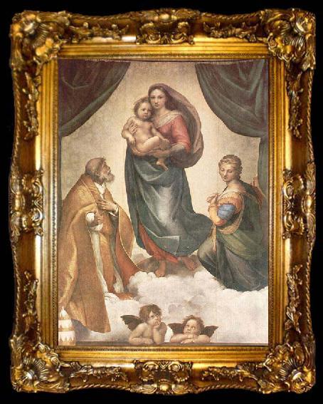 framed  Raphael Sistine Madonna, ta009-2
