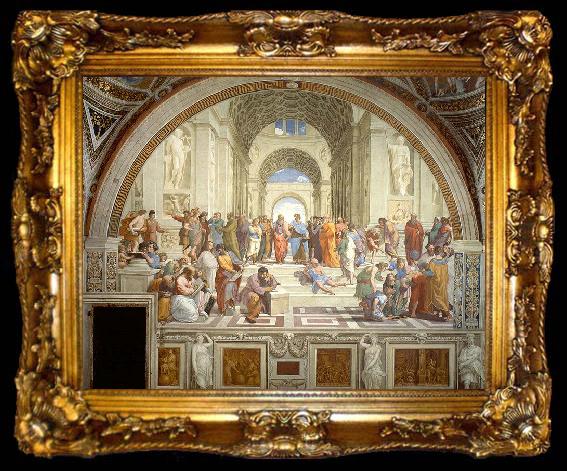 framed  Raphael The School of Athens, Stanza della Segnatura, ta009-2