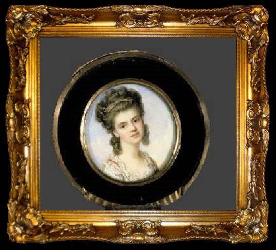 framed  Richard Cosway A Lady c, ta009-2