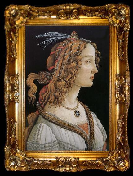 framed  Sandro Botticelli Woman as, ta009-2