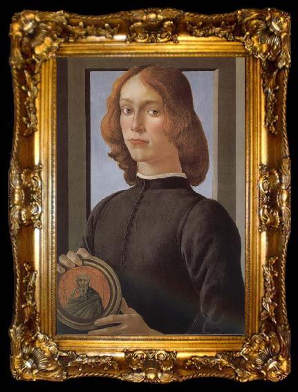 framed  Sandro Botticelli Man as, ta009-2