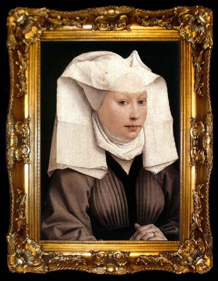 framed  WEYDEN, Rogier van der Lady Wearing a Gauze Headdress, ta009-2
