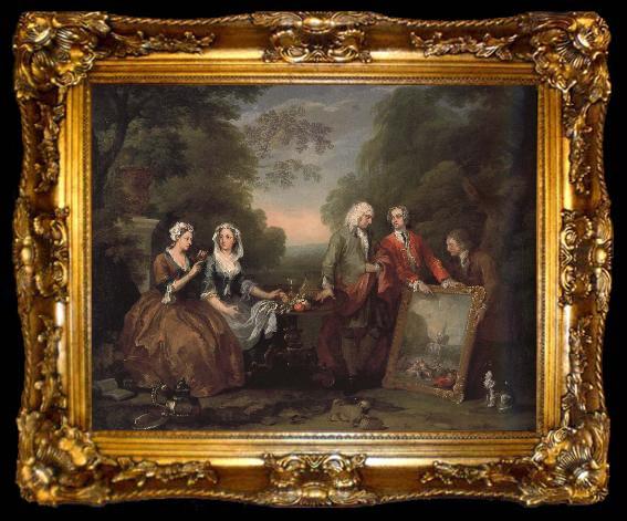 framed  William Hogarth President Andrew and friends, ta009-2