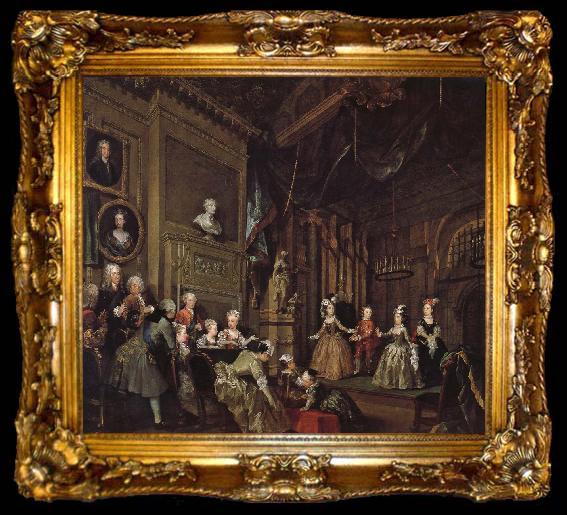 framed  William Hogarth Spanish performances, ta009-2