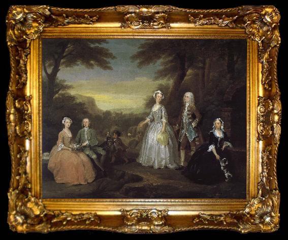 framed  William Hogarth Jones family, ta009-2