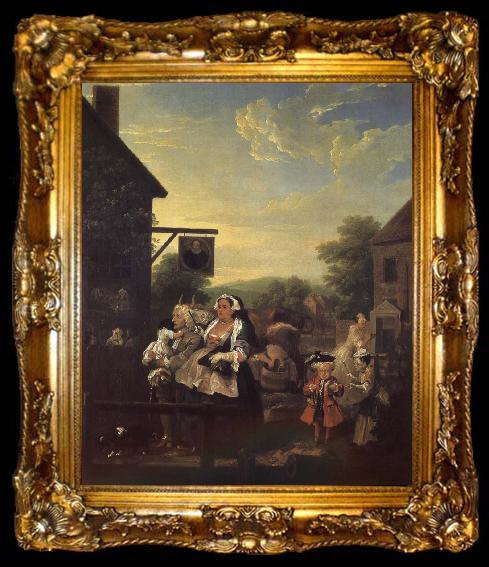 framed  William Hogarth Four hours a day in the evening, ta009-2