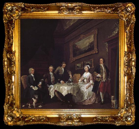 framed  William Hogarth Strode family, ta009-2