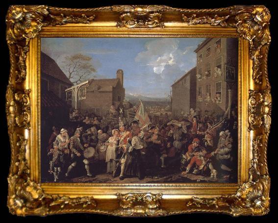 framed  William Hogarth March to Finchley, ta009-2