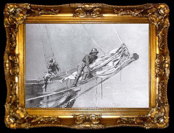framed  Winslow Homer Reef, ta009-2