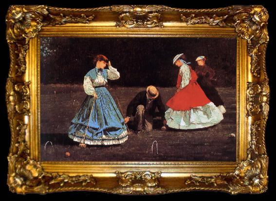 framed  Winslow Homer Match, ta009-2