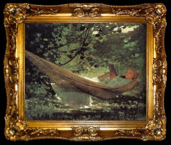 framed  Winslow Homer Sunshine under the tree, ta009-2