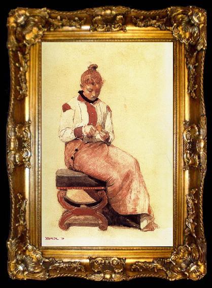 framed  Winslow Homer Lemon peel, ta009-2