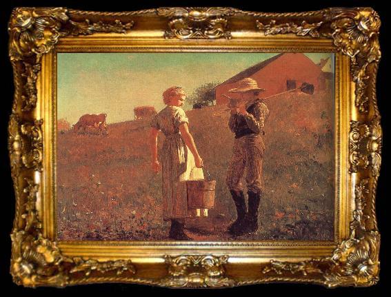 framed  Winslow Homer Encounters, ta009-2