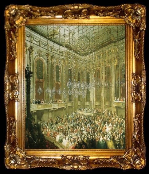 framed  antonin dvorak a concert given by the young mozart in the redoutensaal of the schonbrunn palace in vienna, ta009-2