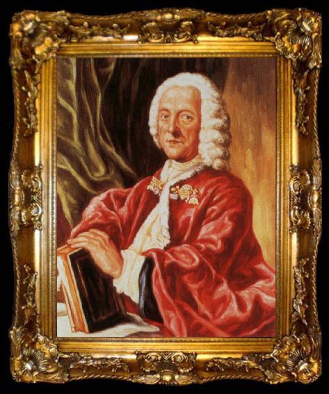 framed  francois couperin holds the record as the most prolific composer of all time., ta009-2