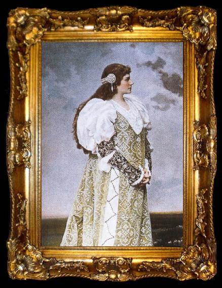 framed  giuseppe verdi the french dramatic soprano rose caron as desdemona in verdi s otello, ta009-2
