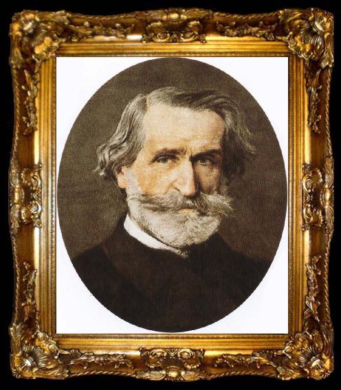 framed  giuseppe verdi the greatest italian opera composer of the 19th century, ta009-2