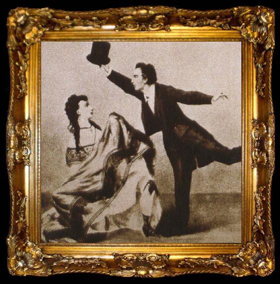 framed  new york times a can can dance from offenbach s la vie parisienne, ta009-2