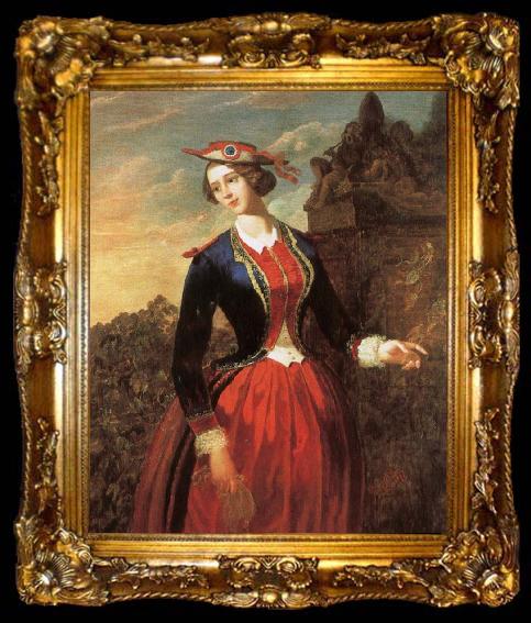 framed  robert herrick Jenny Lind is a pop idol of the mid-nineteenth century, ta009-2