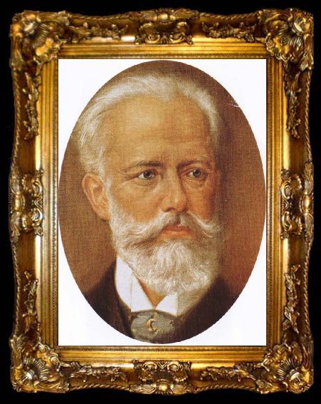 framed  tchaikovsky the most popular Russian composer, ta009-2