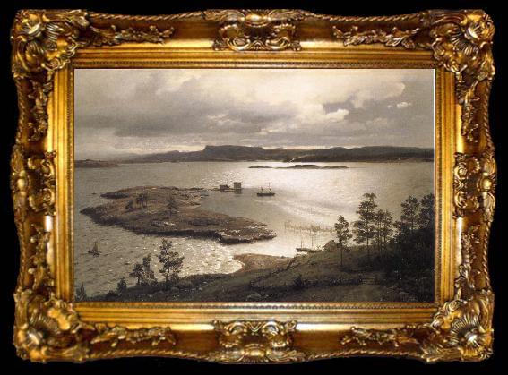 framed  unknow artist sandviksfjorden, ta009-2