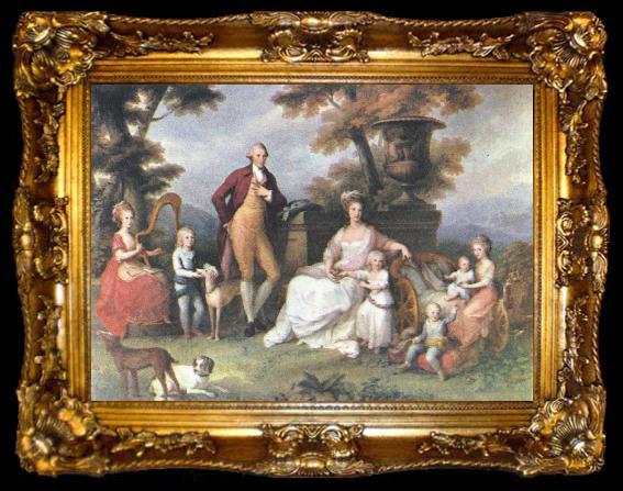 framed  unknow artist den stora annu lyckliga kunga familjen, ta009-2
